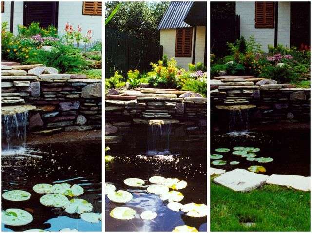 Маленький водоспад на ділянці